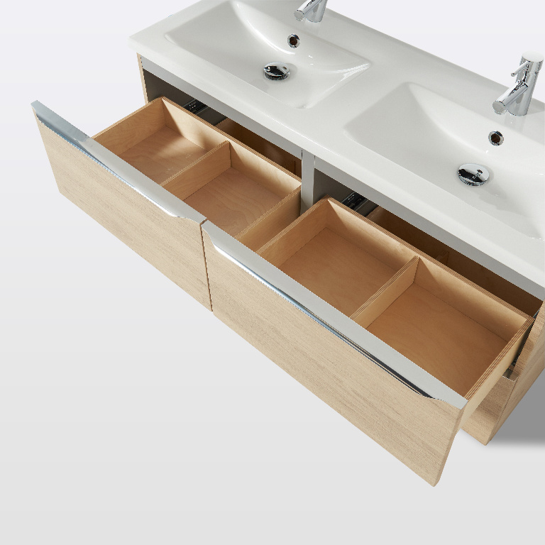 Masca lavoar GoodHome Imandra, suspendata, 120 x 45 x 60 cm, stejar