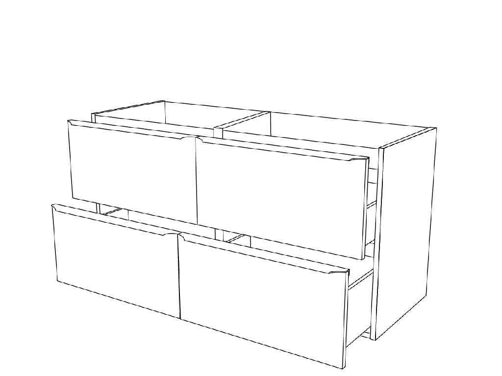 Masca lavoar GoodHome Imandra, suspendata, 120 x 45 x 60 cm, stejar