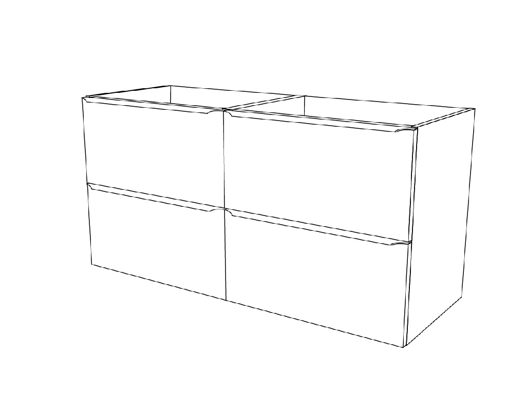 Masca lavoar GoodHome Imandra, suspendata, 120 x 45 x 60 cm, stejar