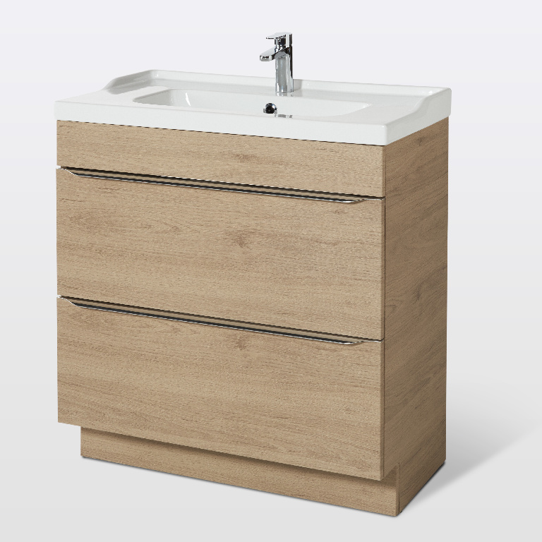 Masca lavoar GoodHome Imandra, 80 x 45 x 82 cm, stejar