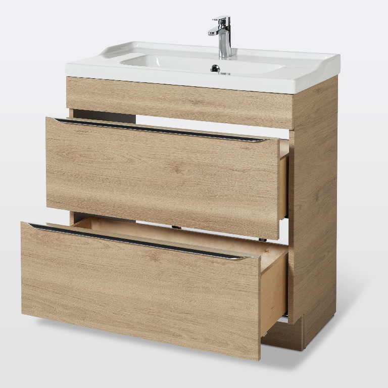 Masca lavoar GoodHome Imandra, 80 x 45 x 82 cm, stejar