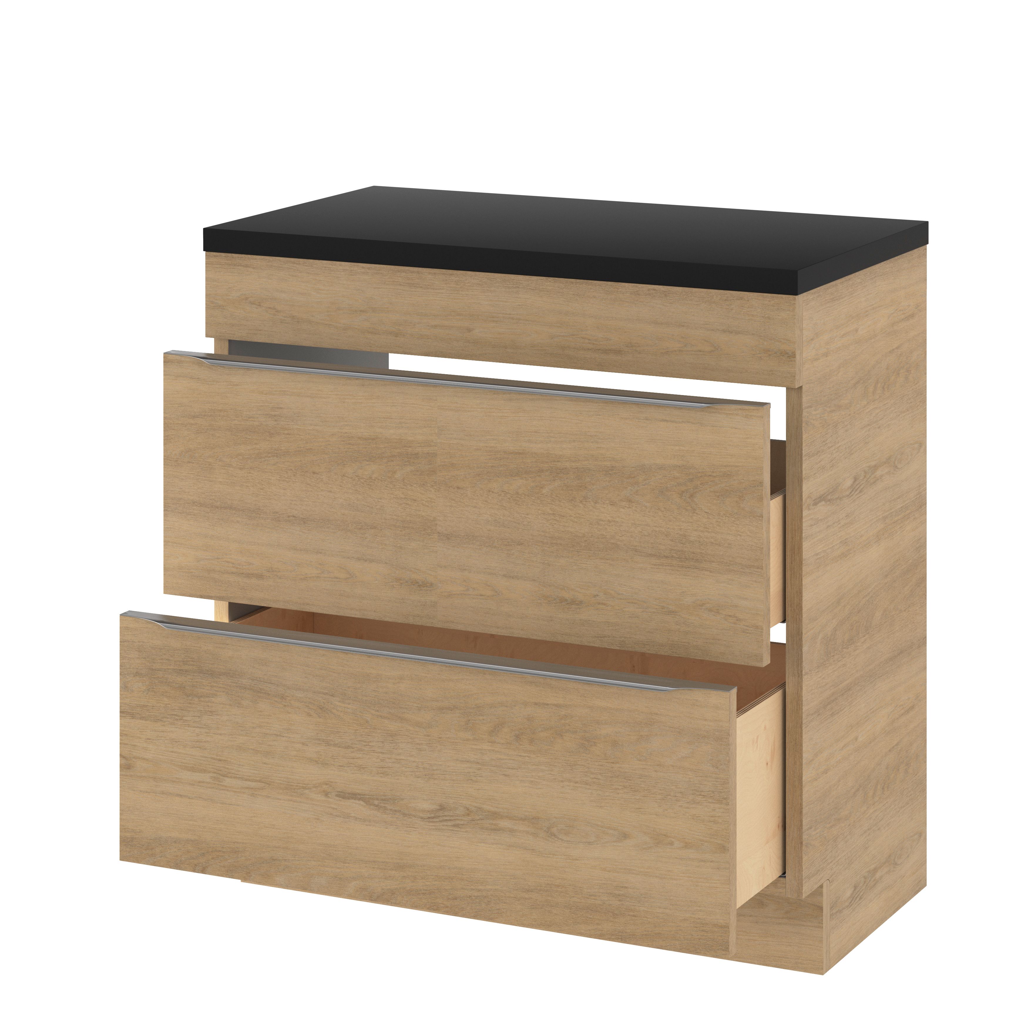 Masca lavoar GoodHome Imandra, 80 x 45 x 82 cm, stejar