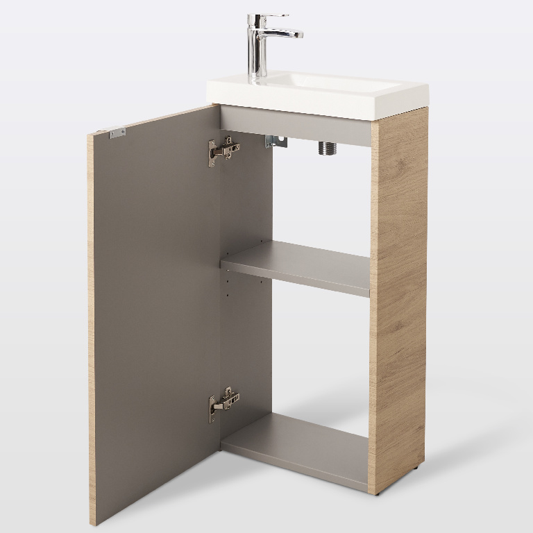 Masca lavoar GoodHome Imandra, suspendata, 44 x 23 x 55 cm, stejar
