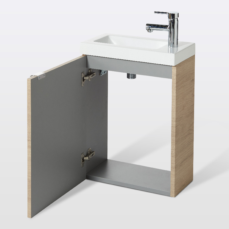 Masca lavoar GoodHome Imandra, suspendata, 44 x 23 x 55 cm, stejar