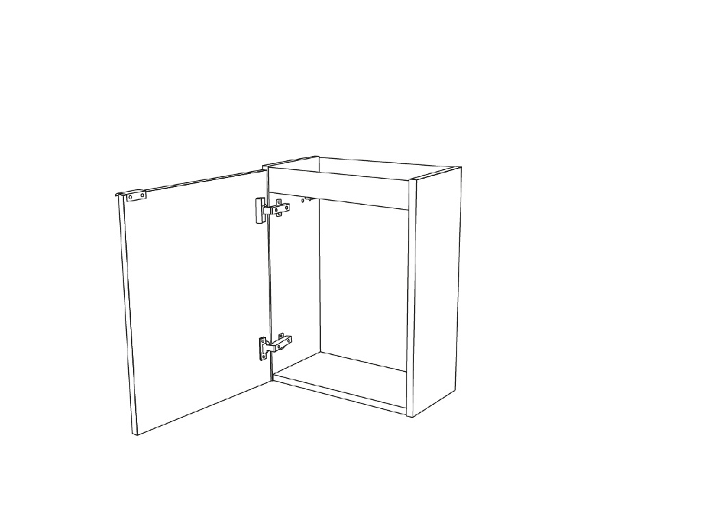 Masca lavoar GoodHome Imandra, suspendata, 44 x 23 x 55 cm, stejar