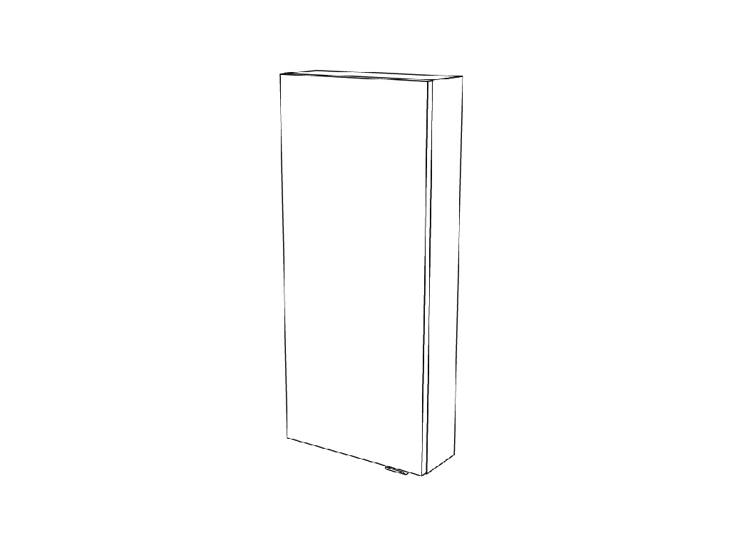 Dulap baie GoodHome Imandra, suspendat, 40 x 15 x 90 cm, stejar