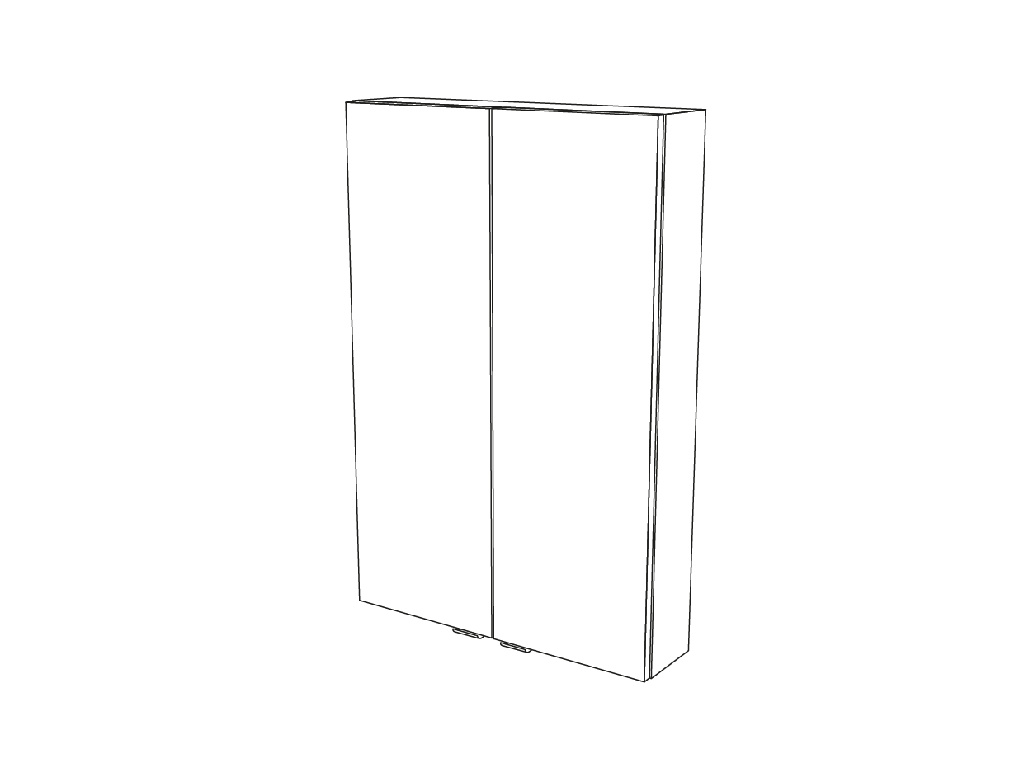 Dulap baie GoodHome Imandra, suspendat, 60 x 15 x 90 cm, stejar