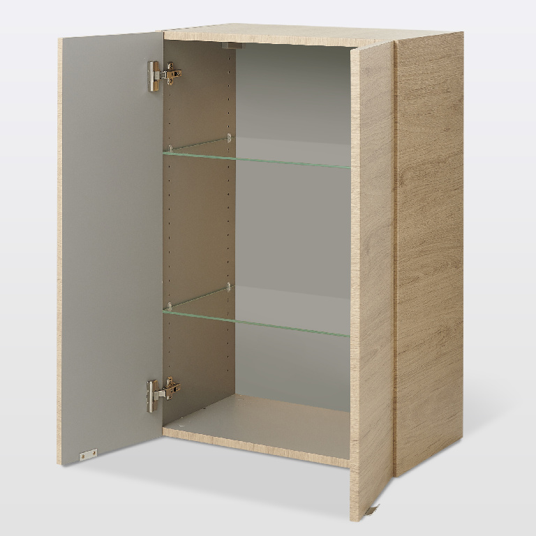 Dulap baie GoodHome Imandra, suspendat, 60 x 36 x 90 cm, stejar