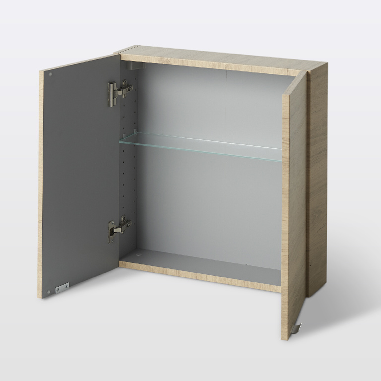Dulap baie GoodHome Imandra, suspendat, 60 x 15 x 60 cm, stejar