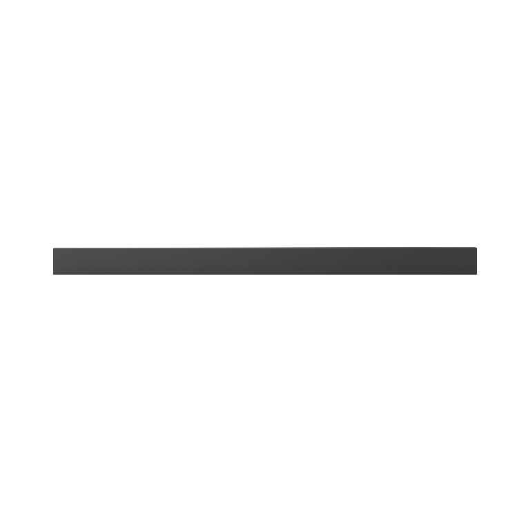 Plinta de bucatarie, PAL, gri grafit, mata, 2400mm x16mm x 150mm  Artemisia