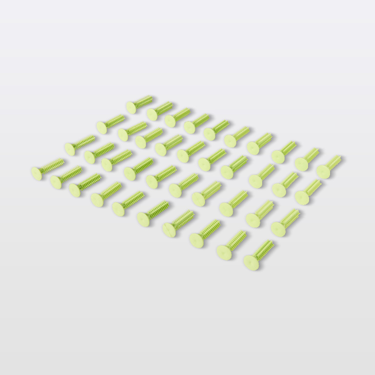 Cuie fixare plinta GOODHOME, PVC, 27 x 5 x 5 mm, 40 bucati, verde