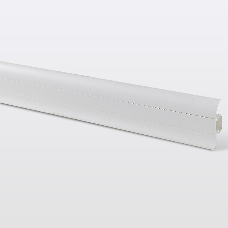 Plinta parchet, PVC, 220 x 4.5 x 2 cm, alb