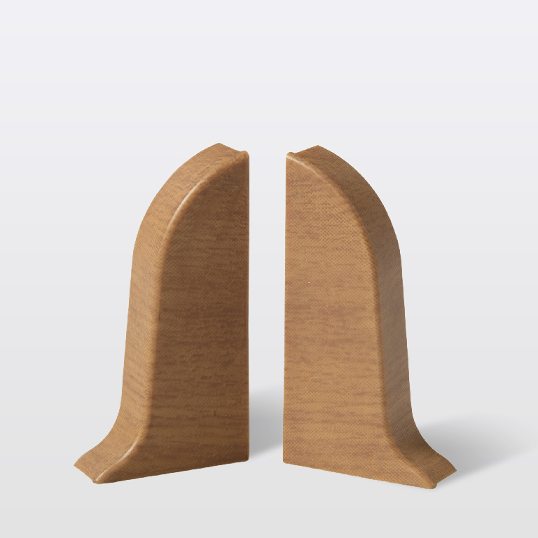 Set terminatii plinta, PVC, 4.42 x 2.33 cm, 2 bucati, fag