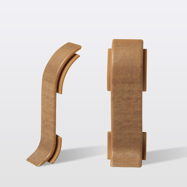 Accesorii imbinare plinta, PVC, 4.4 x 2.28 cm, 2 bucati, fag
