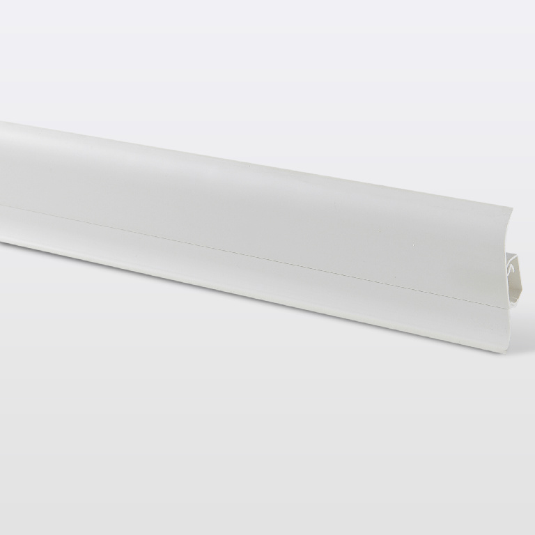 Plinta parchet GOODHOME, PVC, 220 x 5.9 x 2.3 cm, alb