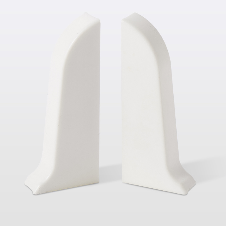 Accesorii imbinare plinta GOODHOME, PVC, 570 x 5.7 x 2.33 cm, 2 bucati, alb