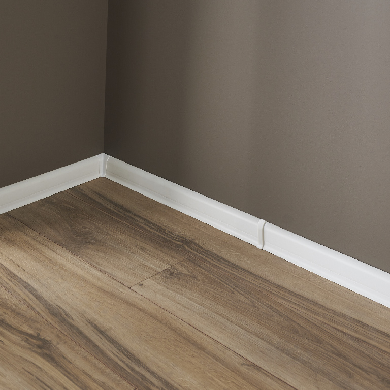 Accesorii imbinare plinta GOODHOME, PVC, 5.6 x 5.6 x 2.33 cm, 2 bucati, alb