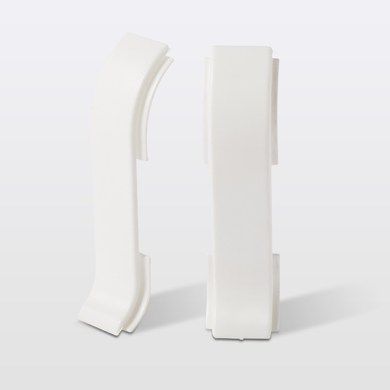 Accesorii imbinare plinta GOODHOME, PVC, 5.6 x 5.6 x 2.33 cm, 2 bucati, alb