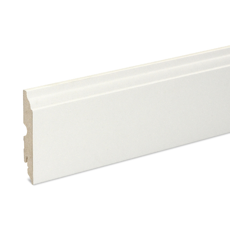 Plinta parchet GOODHOME, MDF, 220 x 9 x 1.6 cm, alb