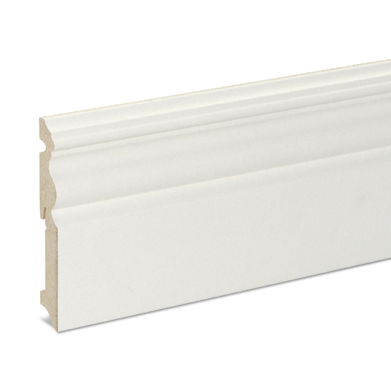 Plinta parchet GOODHOME, MDF, 220 x 12 x 1.9 cm, alb