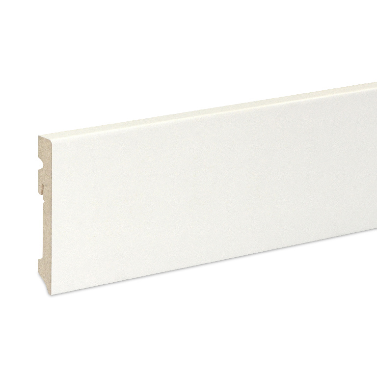 Plinta parchet GOODHOME, MDF, 220 x 10 x 1.6 cm, alb
