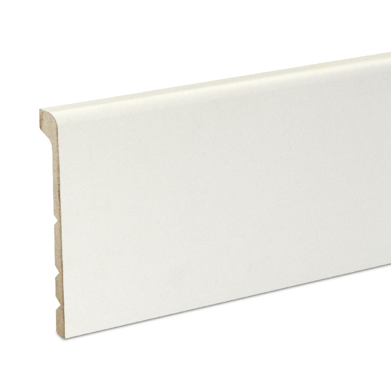 Plinta parchet GOODHOME, MDF, 220 x 13.8 x 2.6 cm, alb