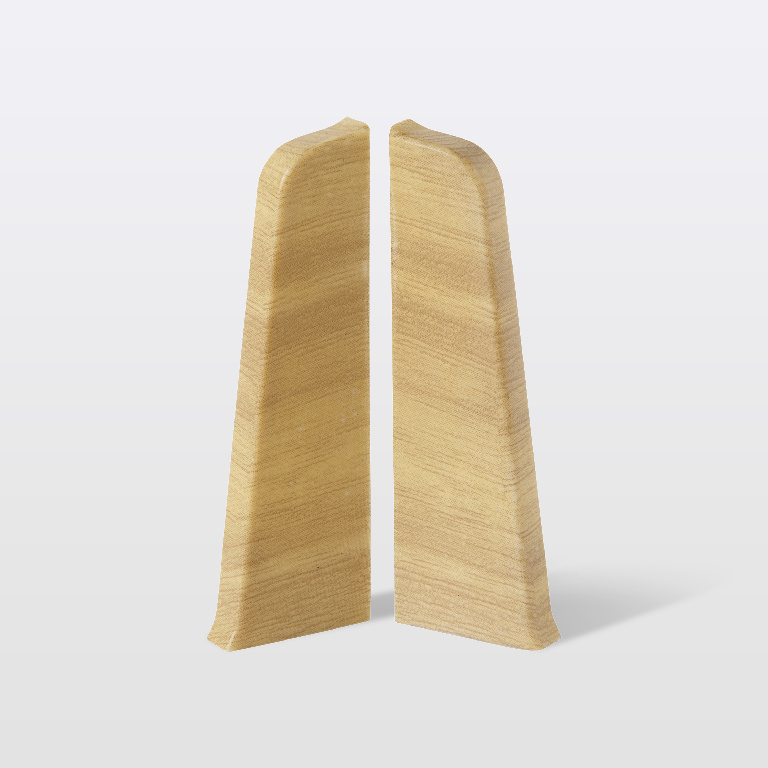 Coltar plinta GOODHOME Decor TBC, PVC, 7.5 x 2.4 cm, 2 bucati, gri