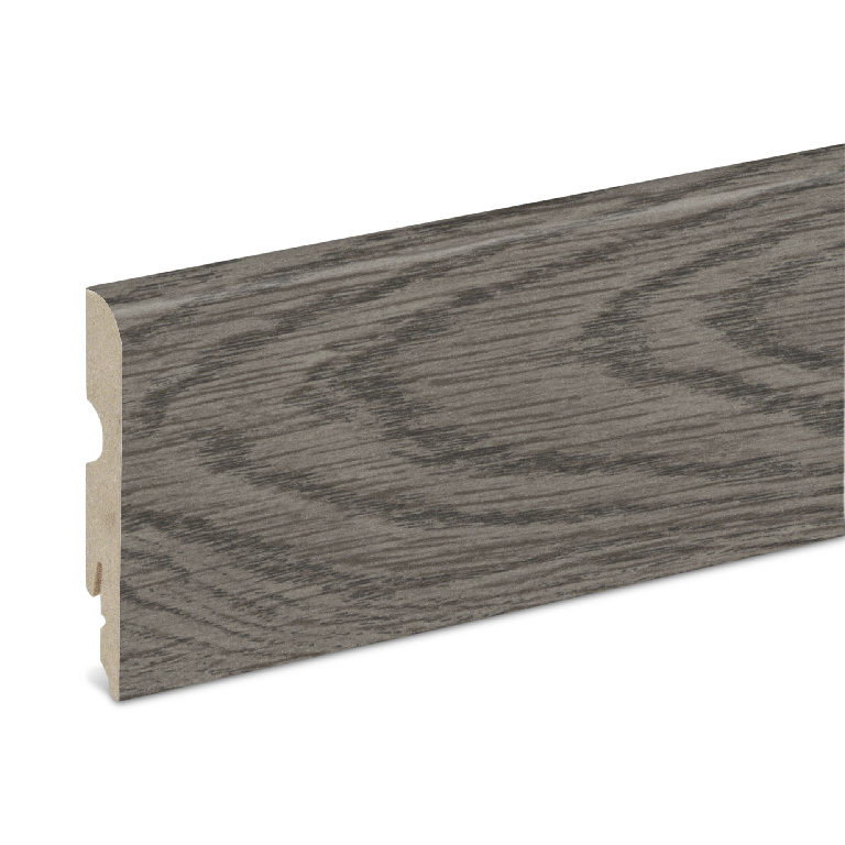 Plinta parchet GOODHOME, MDF, 220 x 8 x 1.3 cm, gri