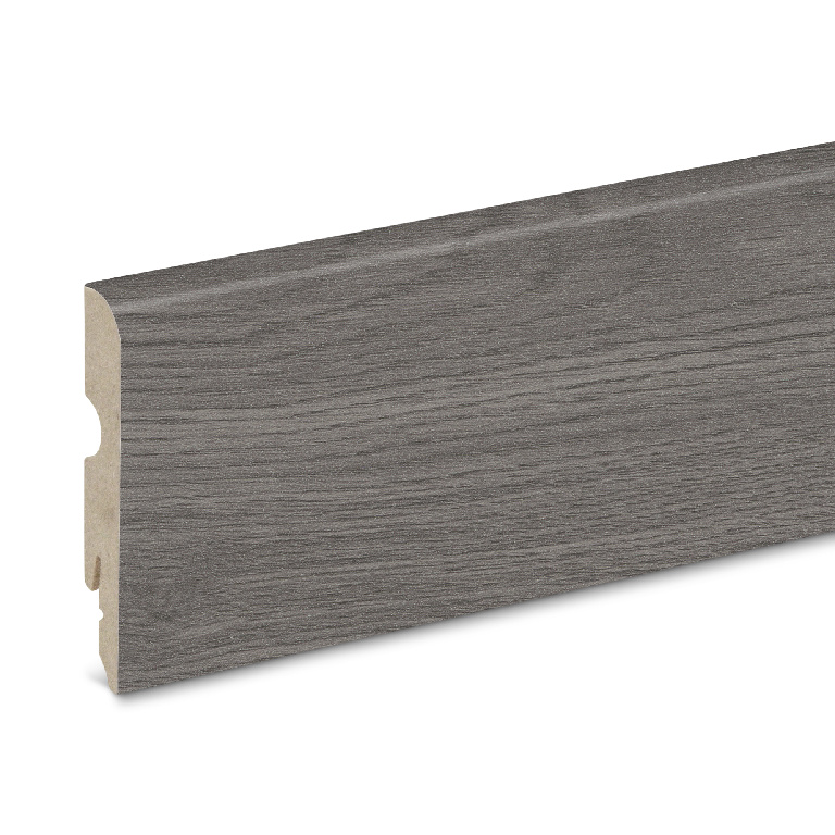 Plinta parchet GOODHOME, MDF, 220 x 8 x 1.3 cm, gri