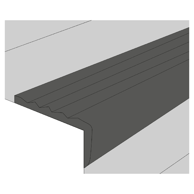 Protectie treapta GOODHOME, PVC, 180 x 6.5 cm, maro