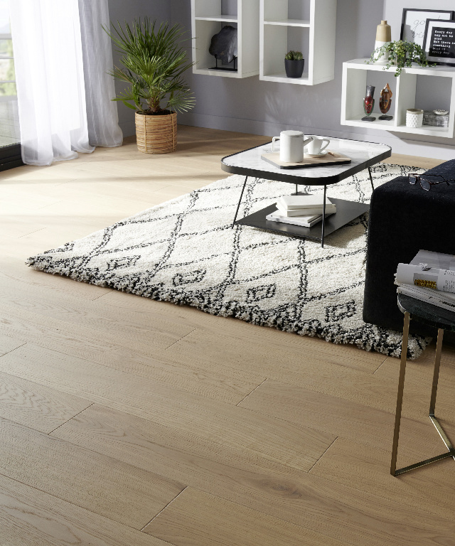 Parchet triplustratificat, 14 mm, stejar, prelucrat, A+, 1.37 mp/cut, 7 bucati  GoodHome