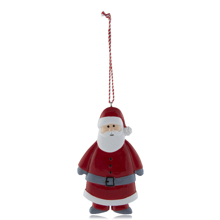 Figurina Mos Craciun pentru brad Craciun, plastic, multicolor