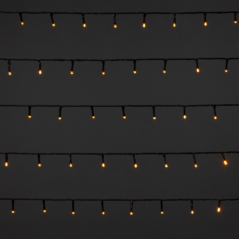 Instalatie de Craciun, 400 LED, 35 m, iluminare alb cald