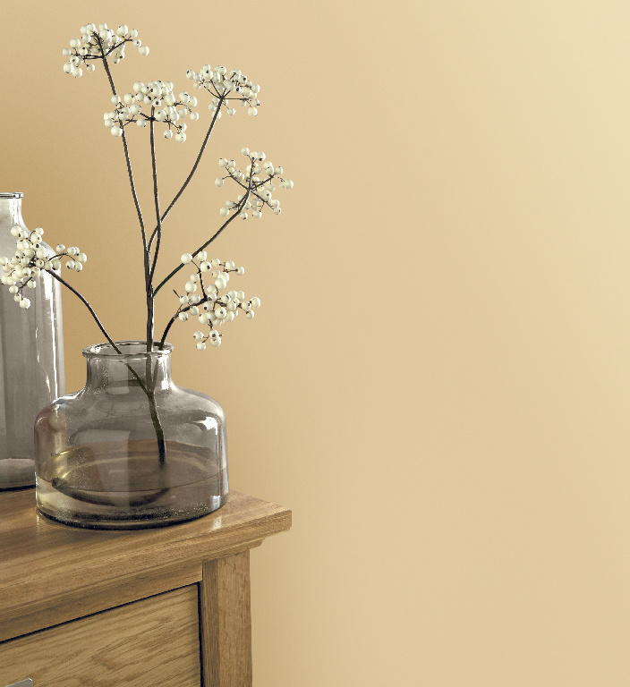 Tapet netesut GOODHOME Aune, 0.53 x 10 m, galben, vinil