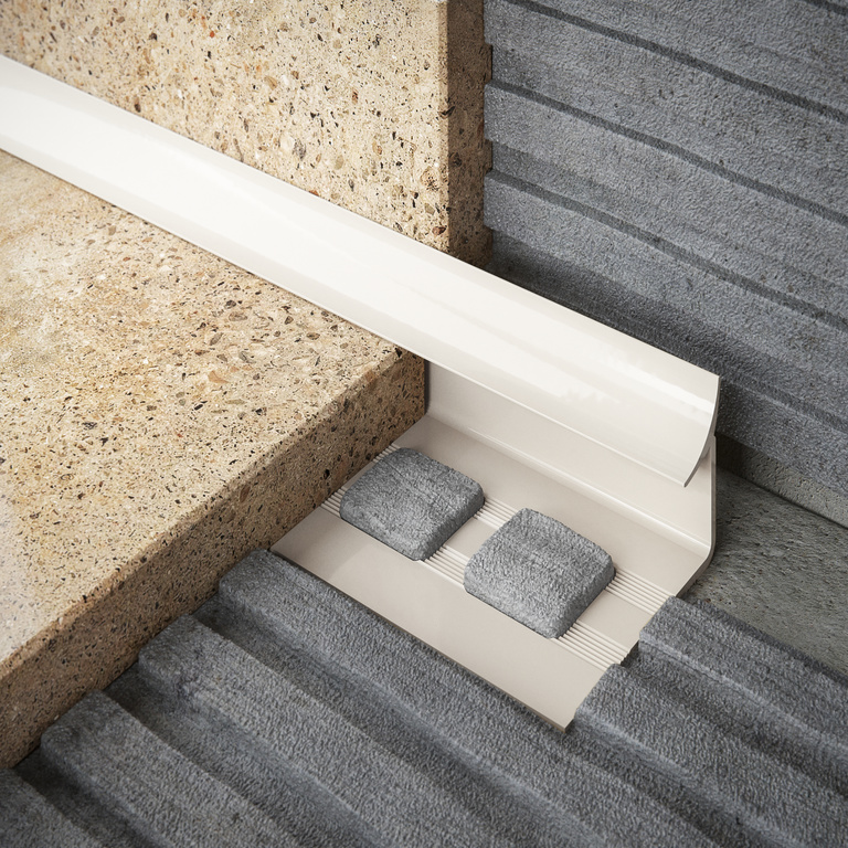 Profil interior semirotund DIALL, 9 mm, PVC, crem