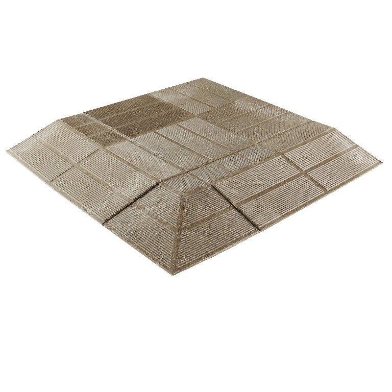 Plinta compozit BLOOMA Angara, 40 x 20 x 4.5 cm, maro