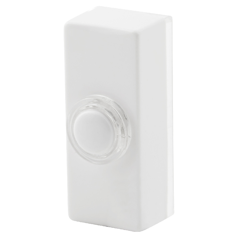 Buton iluminat cu fir Blyss, 55 x 139 x 33 mm, 8 V, alb