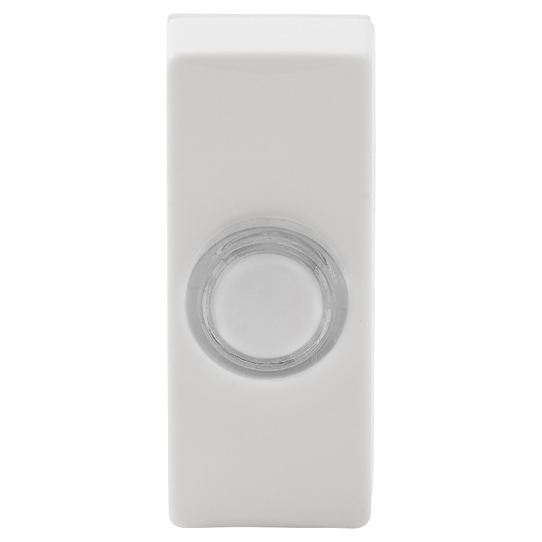 Buton iluminat cu fir Blyss, 55 x 139 x 33 mm, 8 V, alb