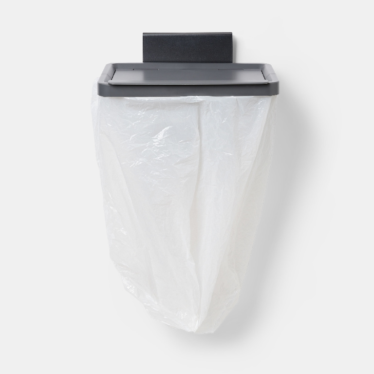 Cadru pentru cos de gunoi GOODHOME, 27.7 x 6.9 x 21.2 cm, ABS si otel, gri