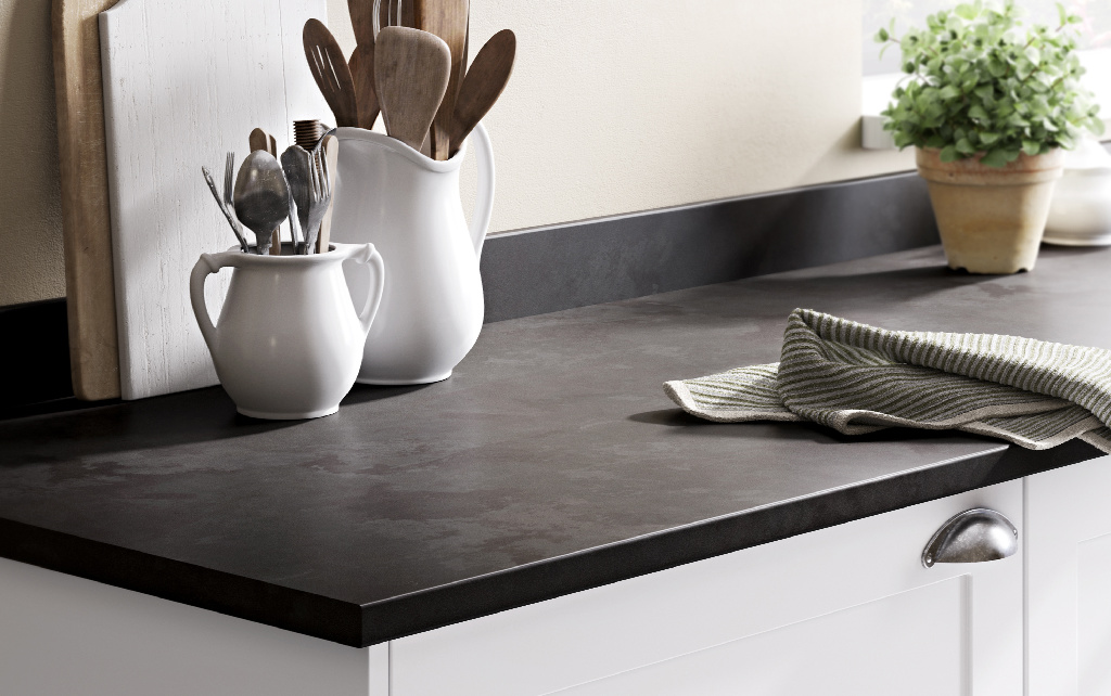 Blat de lucru, gri, 300 x 62 x 2.2 cm, pal, laminat GoodHome Berberis