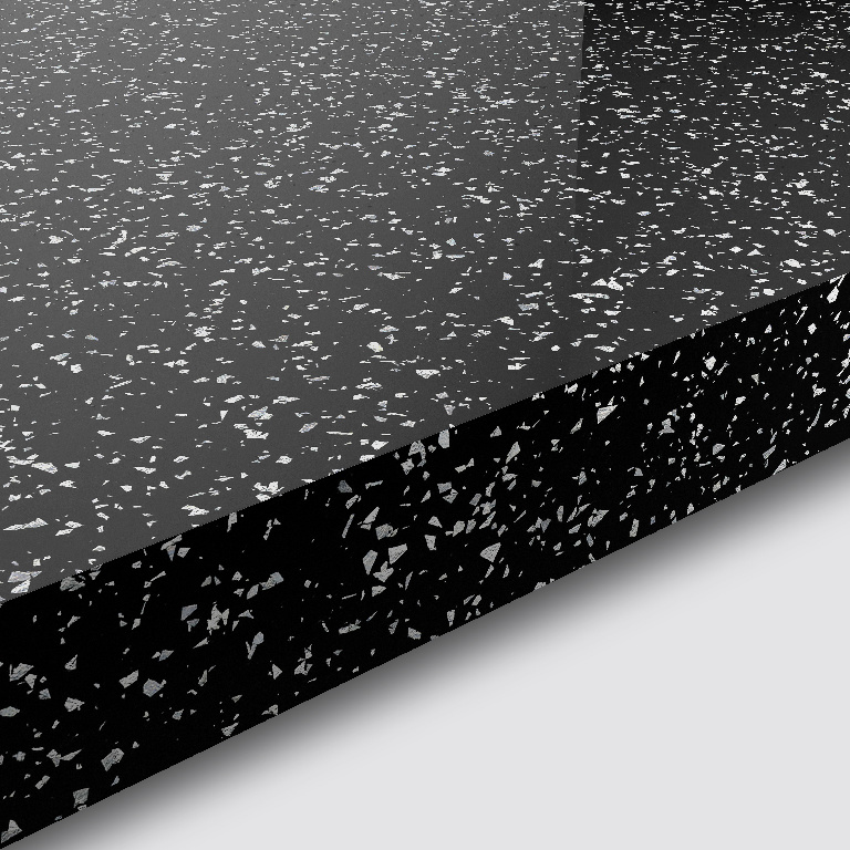 Blat de lucru, negru, 300 x 62 cm x 3.8 mm, pal laminat  GoodHome Barberis