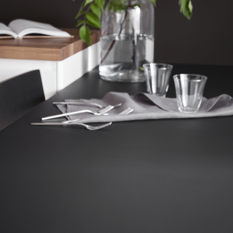 Blat bucatarie GOODHOME Berberis, PAL, 300 x 62 x 3.8 cm, negru