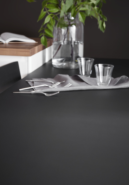 Blat bucatarie GOODHOME Berberis, PAL, 300 x 62 x 3.8 cm, negru