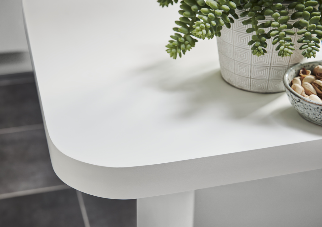 Blat de lucru, alb, 300 x 62 cm x 3.8 mm, pal laminat, finisaj super mat GoodHome Berberis