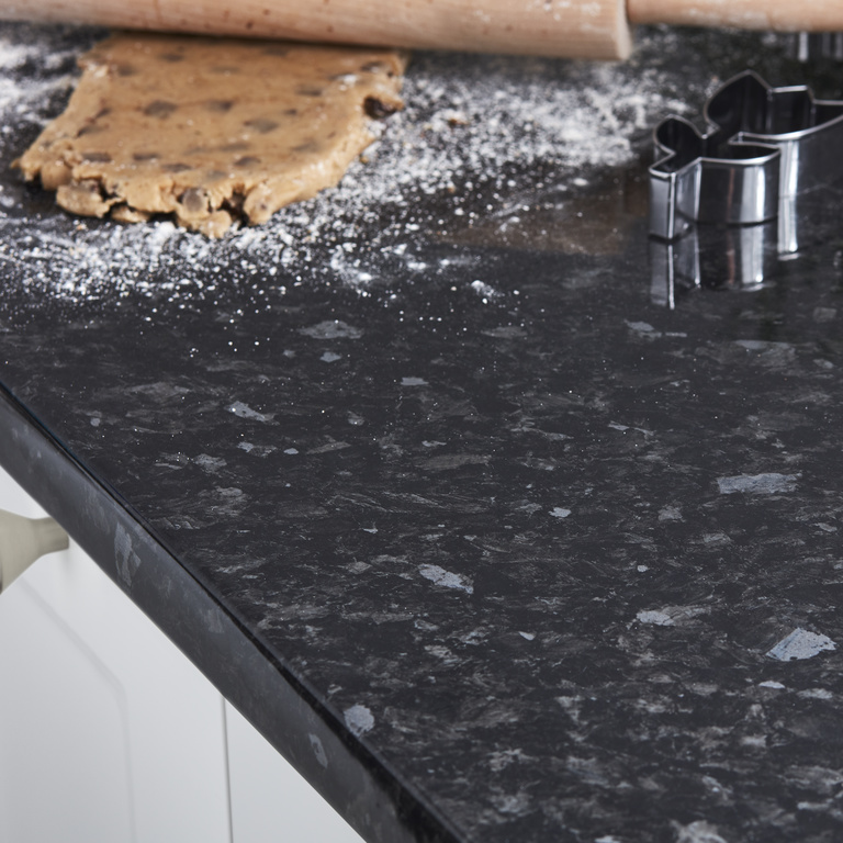 Blat bucatarie GOODHOME Kabsa, 300x62 cm, negru