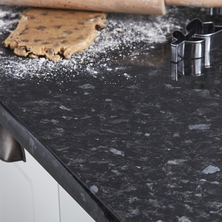 Blat bucatarie GOODHOME Kabsa, 300x62 cm, negru