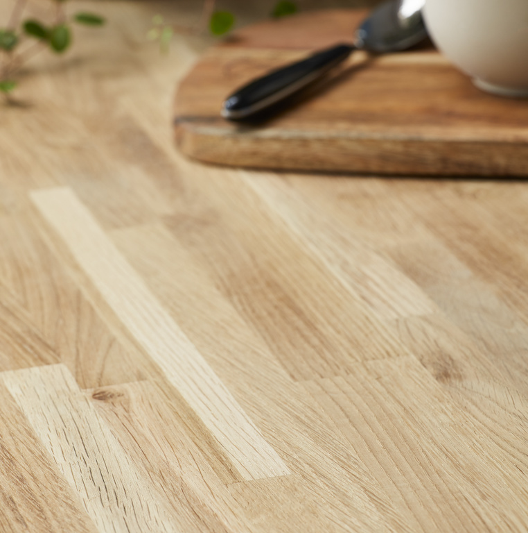 Blat de bucatarie, lemn masiv, stejar, 3000 x 620 x 26 mm GoodHome Kava