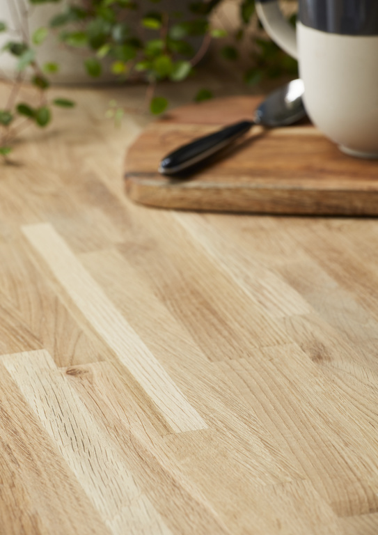 Blat de bucatarie, lemn masiv, stejar, 3000 x 620 x 26 mm GoodHome Kava