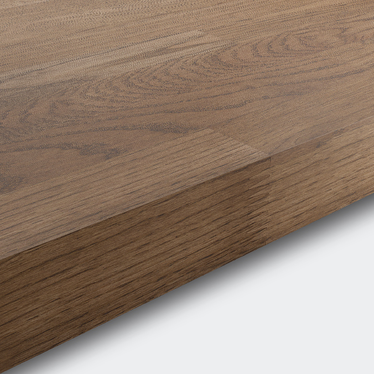 Blat de lucru lemn, stejar inchis, 300 x 62 x 4 cm  GoodHome Hinita