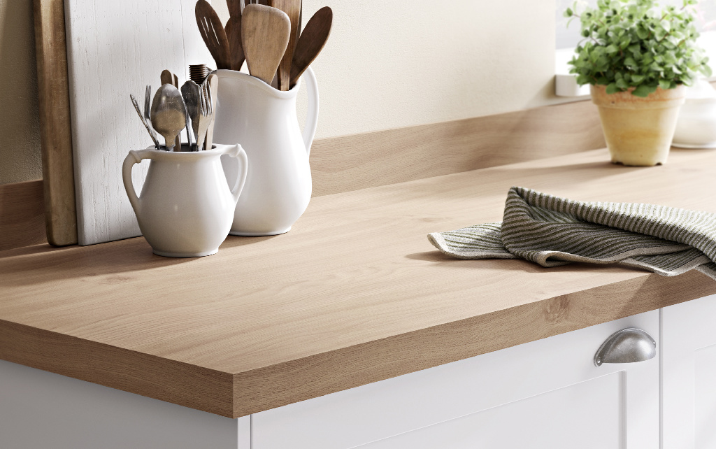 Blat de lucru, maro, 300 x 62 cm x 3.8 mm, pal laminat, nuanta deschisa • GoodHome Kala
